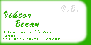 viktor beran business card